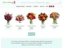 Tablet Screenshot of penfieldflowerbarn.com